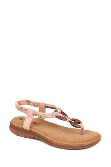 Pavers pink sandals top