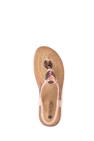 Pavers pink sandals top