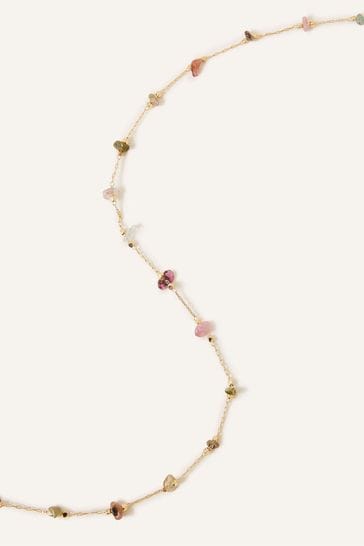 Accessorize rose shop gold necklace