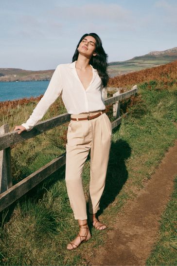 Buy Laura Ashley Stone Laura Ashley Tapered Trouser and Belt Set from Next Croatia