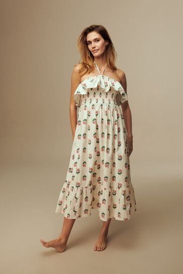 Laura ashley smocked dress outlet