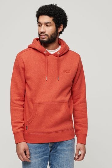 Superdry Orange Essential Logo Hoodie