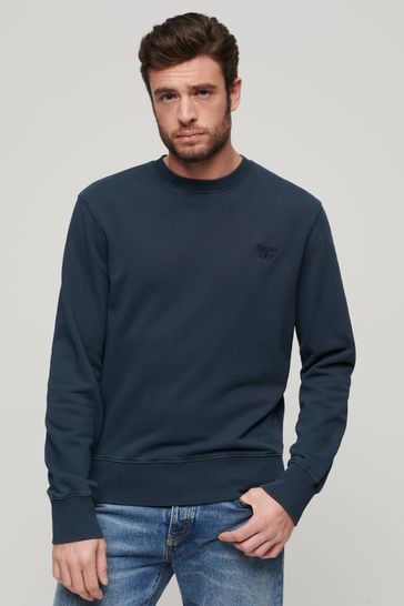 Superdry Blue Vintage Washed Sweatshirt