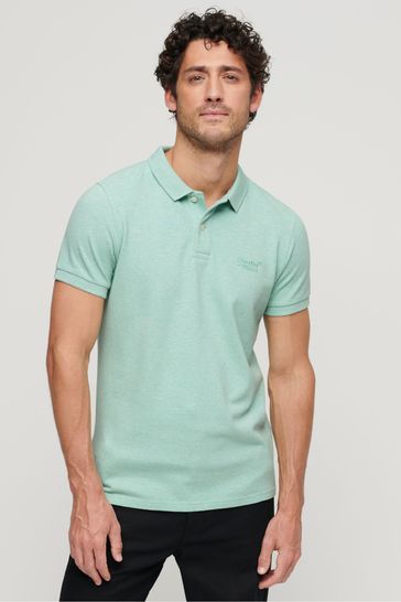 Superdry Mint Green Classic Pique Polo Shirt