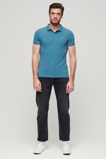 Superdry Teal Blue Classic Pique Polo Shirt
