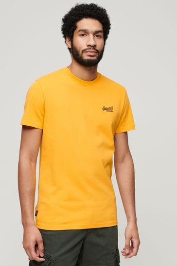 Superdry Orange Essential Logo Embriodery T-Shirt
