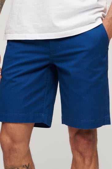 Superdry Blue Stretch Chinos Shorts