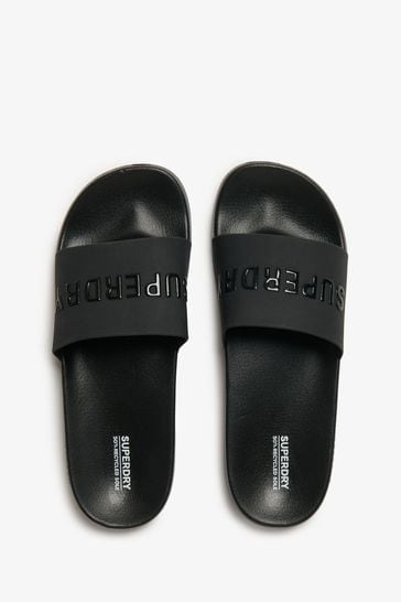 Superdry black sliders deals