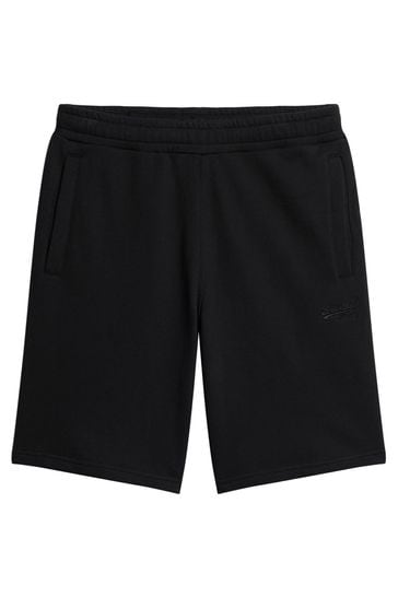 Superdry Black Essential Logo Jersey Shorts