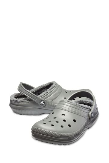 Gray clearance lined crocs