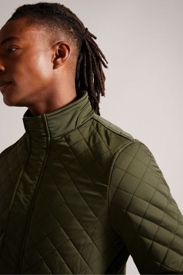 Quilted funnel discount neck jacket
