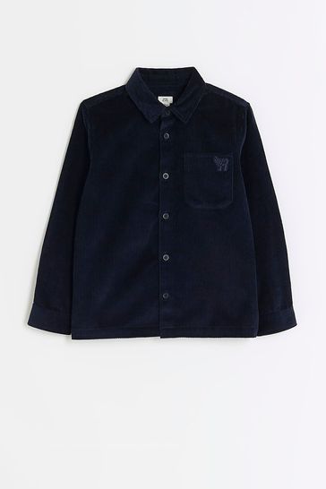 Buy River Island Blue Boys Corduroy Overshirt from Next Netherlands