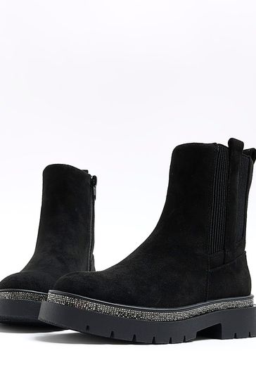 River island diamante boots sale