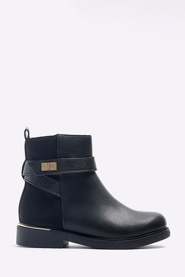 Buy River Island Black Girls Riding Boots from Next Luxembourg