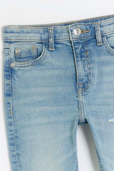 River island girls ripped jeans online