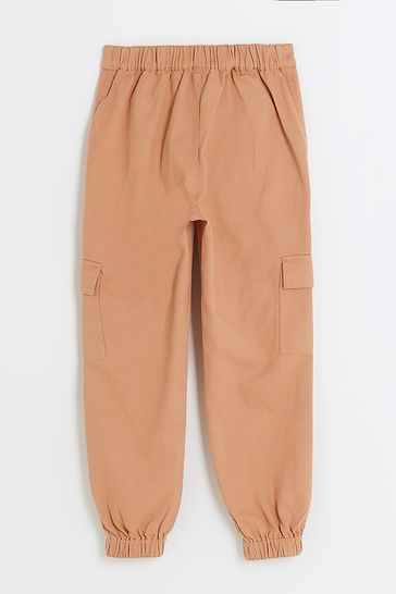 Buy River Island Orange Girls Embellished Cargo Trousers from Next