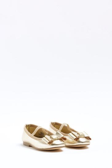 Buy River Island Girls Patent Bow Ballerina Shoes bei Next Deutschland
