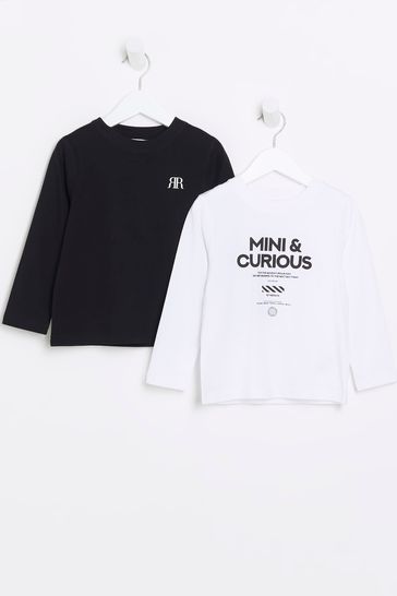 Buy River Island White Boys Graphic T Shirt 2 Pack from Next USA