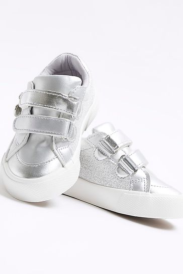 River island glitter trainers shop