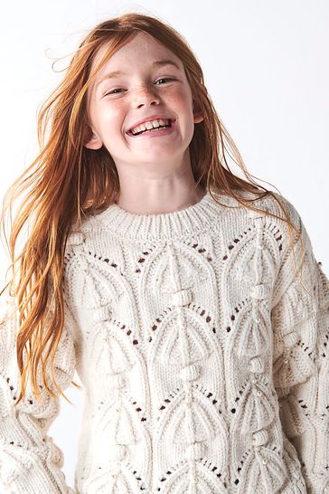Ladies shop pearl jumper