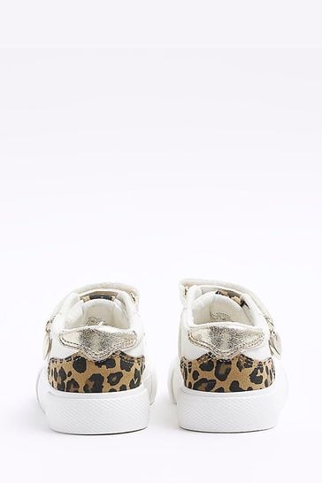 River island leopard print trainers shop