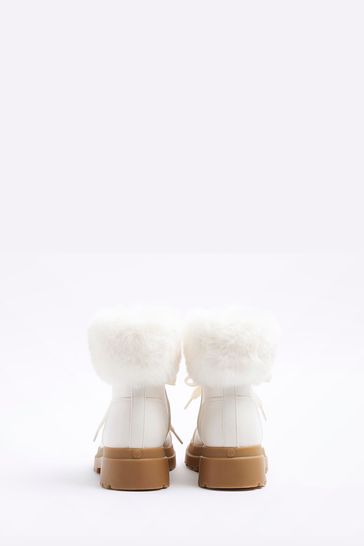 River island pom pom boots on sale