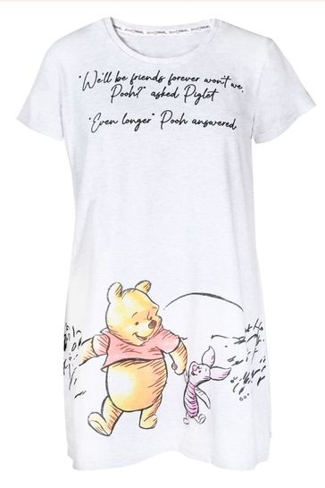 Brand Threads White Disney Winnie the Pooh Ladies Nightie