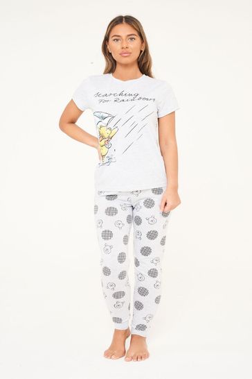 Brand Threads White Disney Winnie the Pooh Ladies Pyjama Set