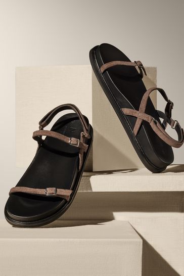 Thin leather flip flops deals