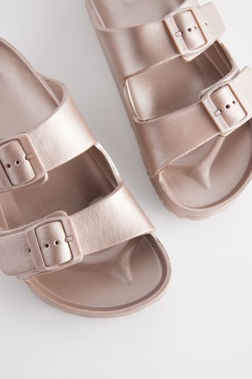 Rose gold skechers flip flops store