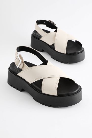 Wide fit cross strap sandals cheap