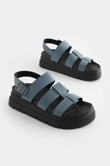 Buy Blue Regular Wide Fit Gladiator Chunky Platform Sandals from Next Netherlands