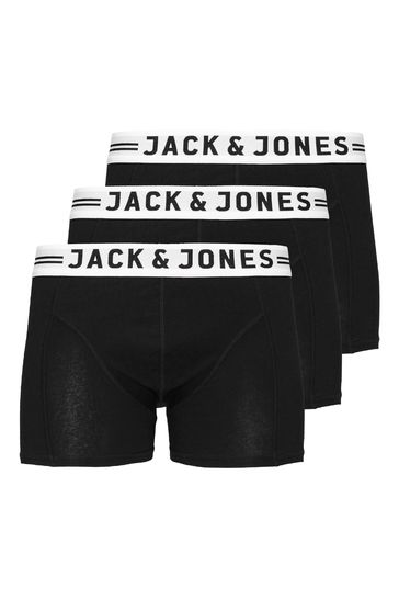 JACK & JONES Black Boxers 3 Pack
