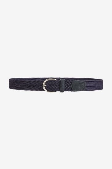 Blue shop elasticated belt