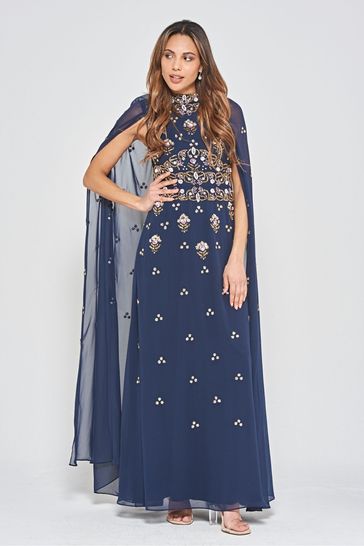 Blue frock hot sale dress