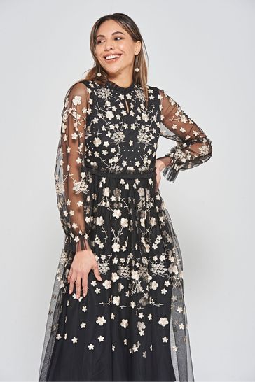 Frock and frill black dress on sale