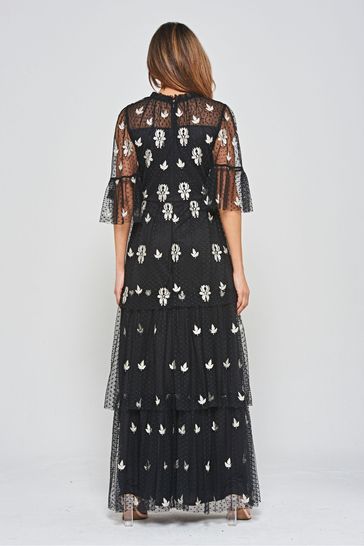 Frock and frill embroidered dress clearance