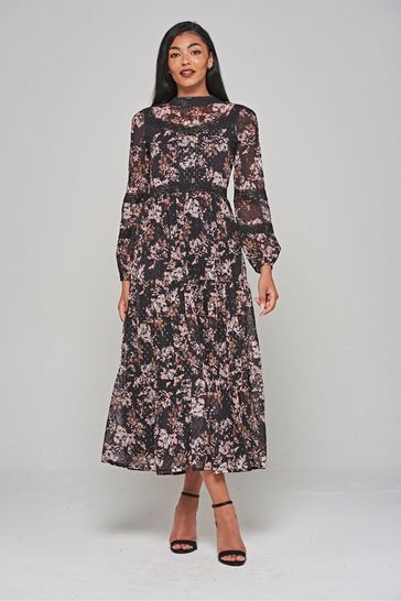 Buy Frock and Frill Maxi Black Dress from Next Netherlands