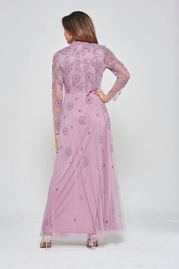 Frock and frill embroidered shop maxi dress