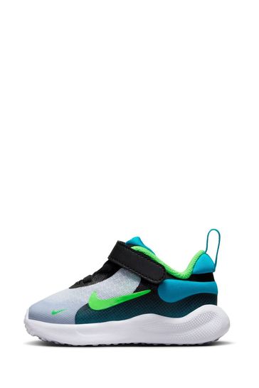 Nike Blue Green Infant Revolution 7 Trainers