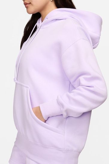 Buy Nike Purple Sportswear Phoenix Fleece Oversized Mini Swoosh Pullover Hoodie from Next Croatia