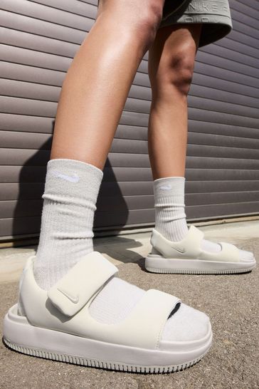 Buy Nike White Calm Sandals from Next Cyprus