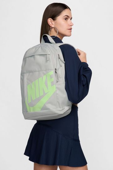 Nike Light Grey Elemental Logo Backpack
