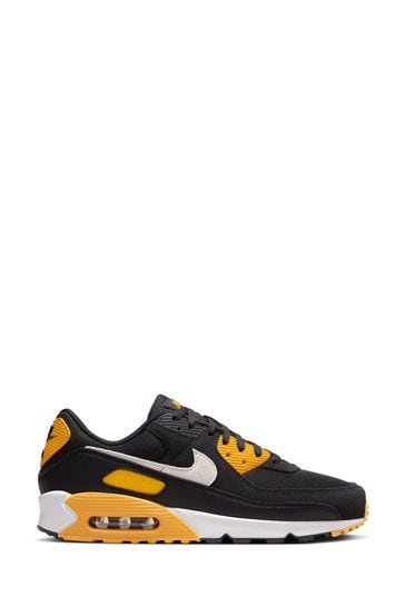 Nike Yellow/Black Air Max 90 Trainers