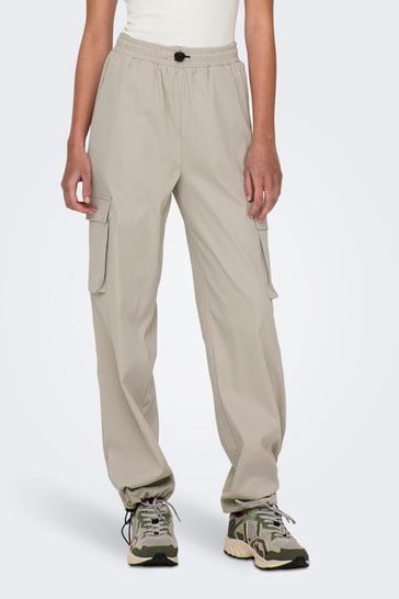 ONLY Cream Cargo Trousers