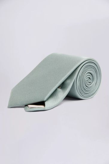 MOSS Green Oxford Silk Tie