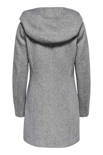 Ladies grey hooded 2025 coat