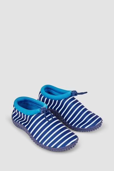 JoJo Maman Bébé Navy Stripe Print Beach & Swim Shoes