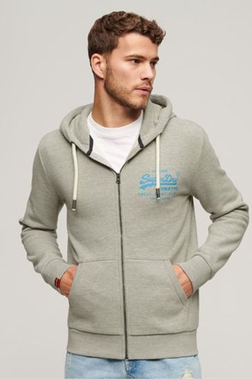 Grey and outlet neon hoodie