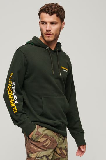 Superdry off green Sportswear Logo Loose Hoodie